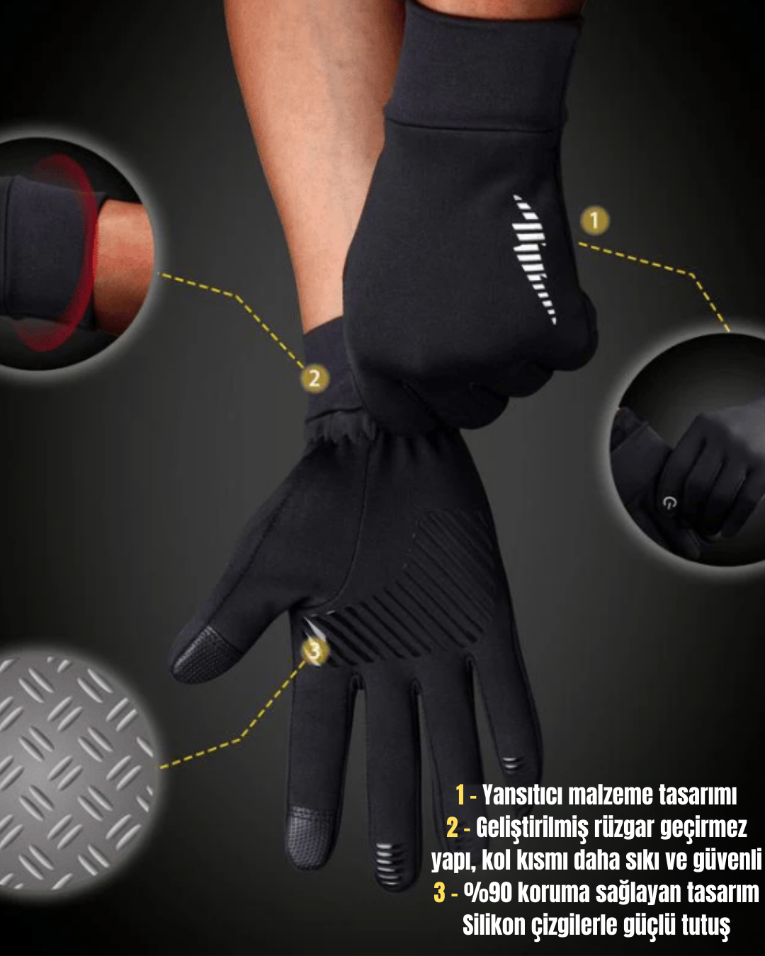 KURUKAL YAĞMUR GEÇİRMEZ ELDİVEN